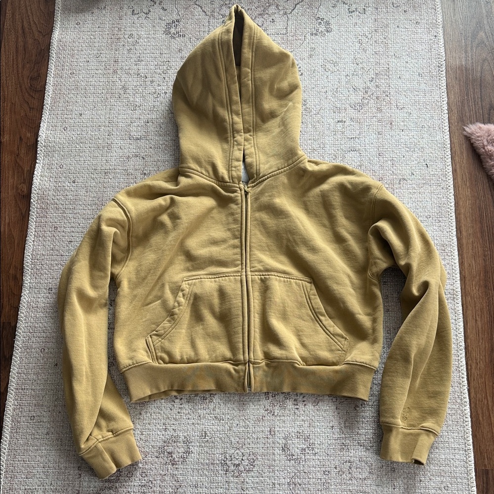 Aritzia Mustard Yellow Hoodie